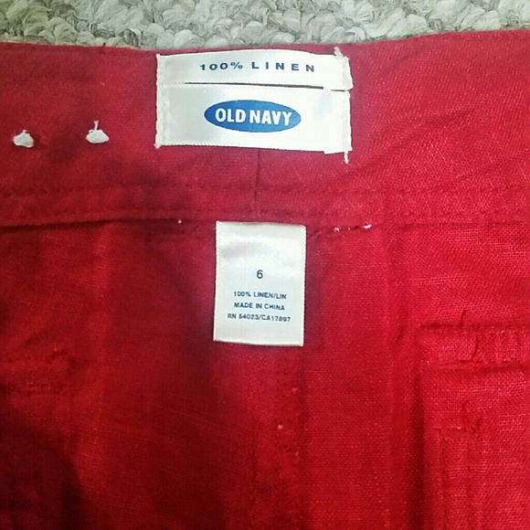 Red drawstring pants - Picture 4 of 4