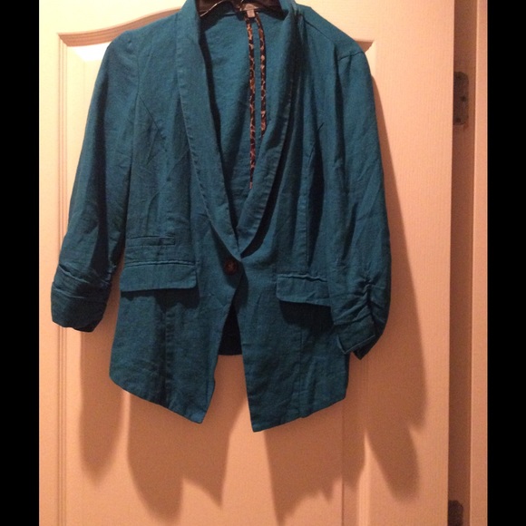 Teal blazer