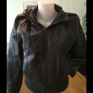 Fake leather jacket