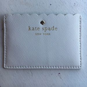 New! Kate Spade white/creme card holder