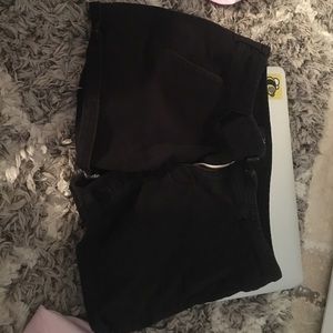 American Eagle Black Midi Shorts