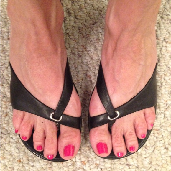 Cute Nine West Strappy wedges. Sleek and feminine.