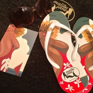 🌟NWT🌟 Malibu Jane Flip Flops ☀️🕶