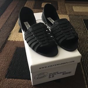 Steve Madden Black Sandals