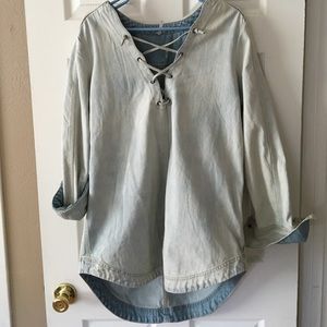 Free People denim tunic!