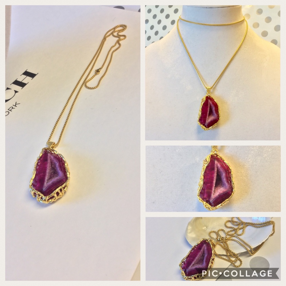Druzy Agate 18k Gold Plated