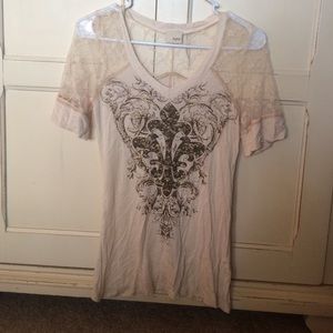 Tan short sleeve shirt