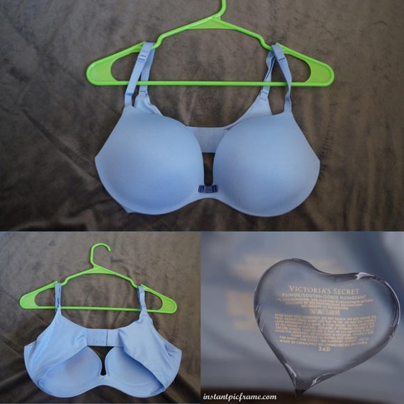 LIGHT BLUE VICTORIA SECRET BRA- 34 D