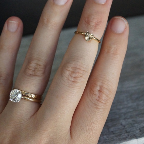 ! LAST ONE! Gold delicate rings midi rings - Picture 2 of 3