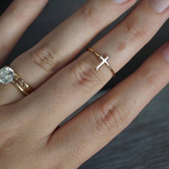 ! LAST ONE! Gold delicate rings midi rings - Picture 3 of 3