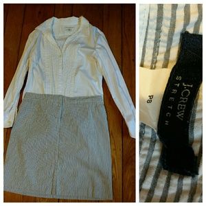 J. Crew Seersucker Skirt