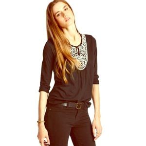 BRAND NEW!! Lucky Brand Stitch bib top