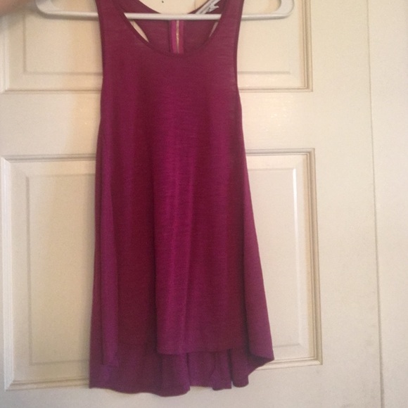 Dark pink swing tank with gold zipper - Picture 1 of 3