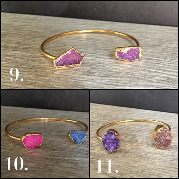 druzy bracelet boho jewelry - Picture 4 of 4