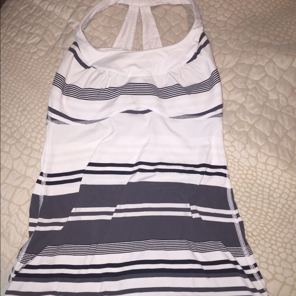 Lululemon striped racer back tank. Sz 4