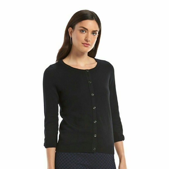 Elle Lightweight Bow-Cuff Cardigan