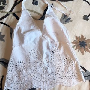 Eyelet Halter by DKNY