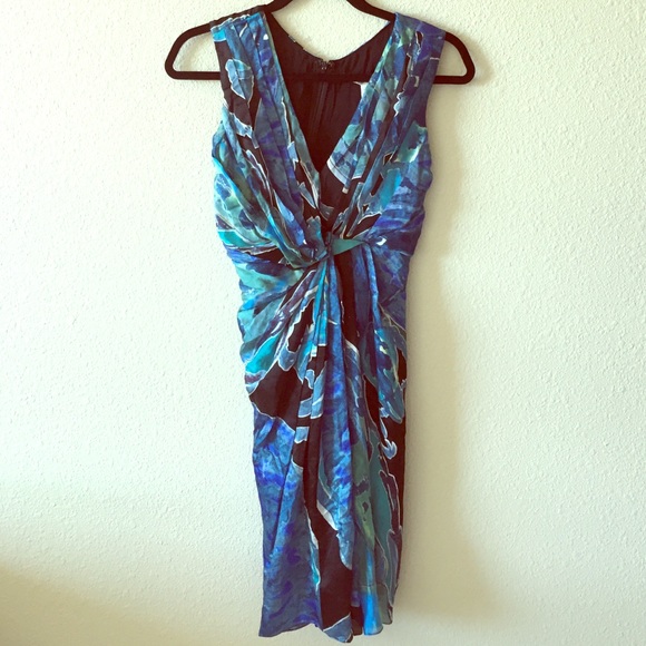 DVF blue dress