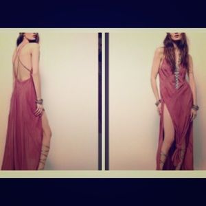 Sexy free people maxi dress.