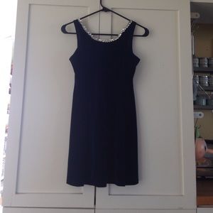 Nicole Miller velour tank tunic with sequin trim.