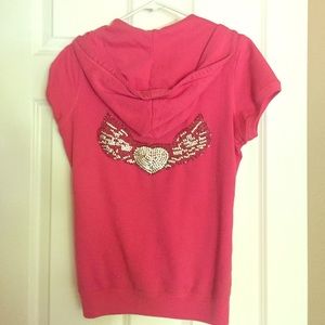 Twisted Heart zip up hoodie-tee