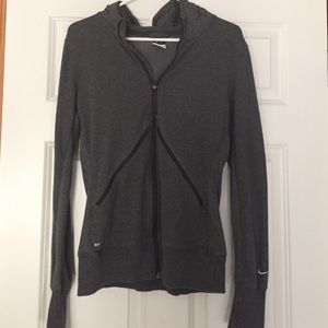 Nike hooded zip up sweat shirt