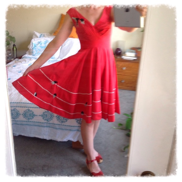 Sexy Girl In Union Jack Dress Birds Eye View Stock Photo | Thinkstock