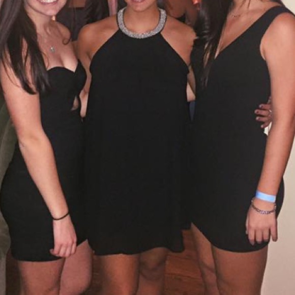 Black cocktail dress