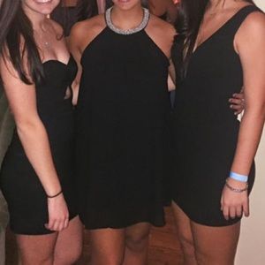 Black cocktail dress