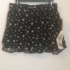 Mimi Chica black/white polka dot skirt