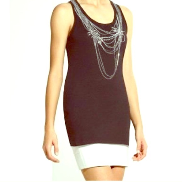 White cotton BCBG cotton tunic