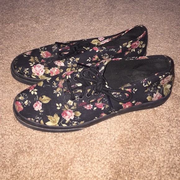 Floral pattern Vans shoes
