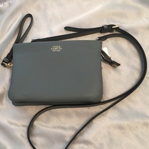 Vince Camuto grey 3 compartment purse