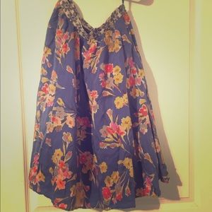 Adorable Anthropologie silky floral skirt