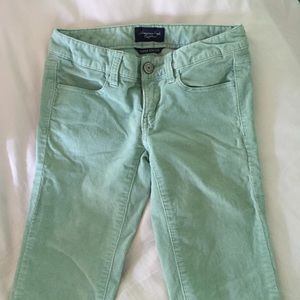 AE Mint Corduroy Jeans