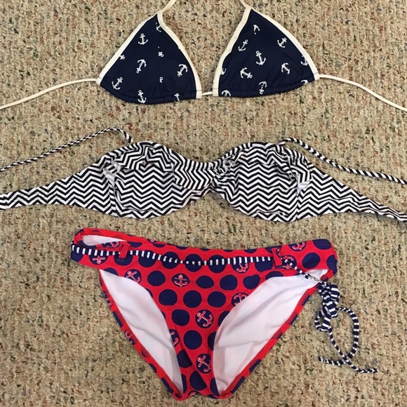 SALE - 2 Bikini Tops and 1 Bottom