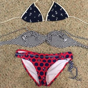 SALE - 2 Bikini Tops and 1 Bottom