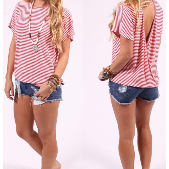 Striped Red Top