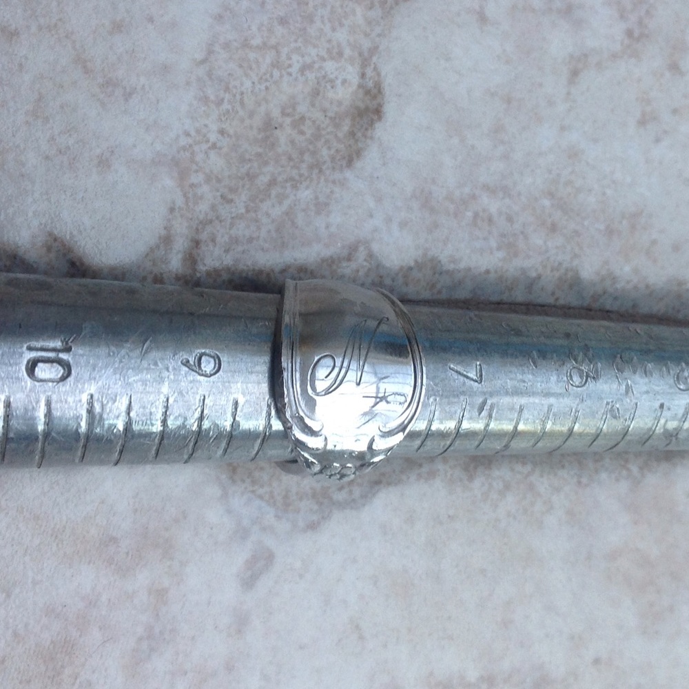 Spoon Monogrammed Ring - image 6