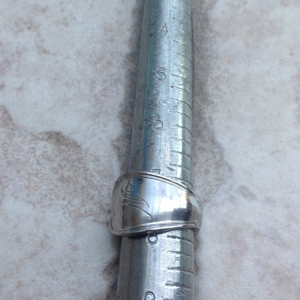 Spoon Monogrammed Ring - image 7