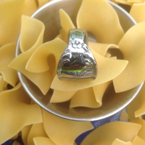 Spoon Monogrammed Ring - image 3