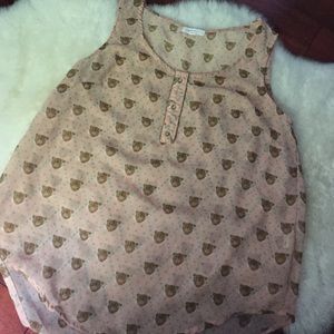 Small tiger shirt pastel pink