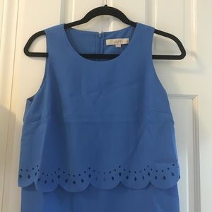 Ann Taylor Loft Tropical Blue Dress