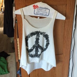 Peace sign crop top.