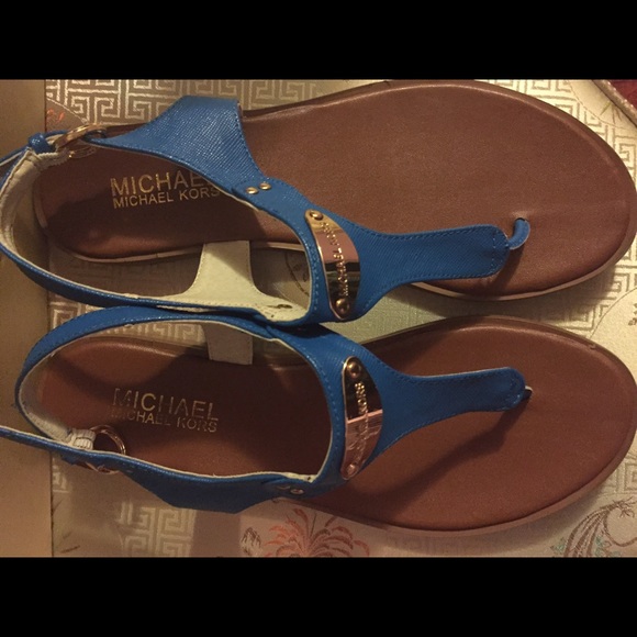 Michael kors blue sandals 7