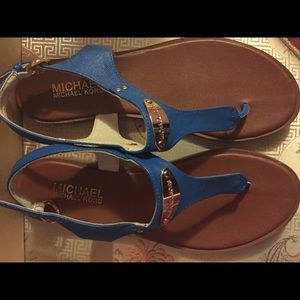Michael kors blue sandals 7