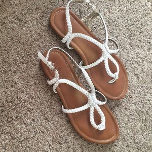 White Report Sandals! 🌞