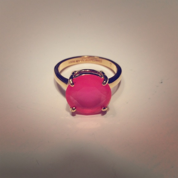 Kate Spade bright pink ring