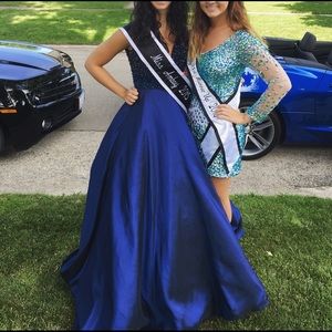 Blue Sherri Hill dress