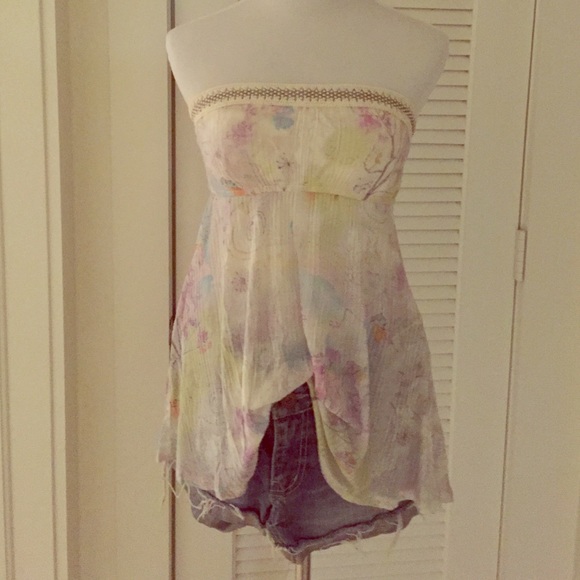 Free People Strapless Top - Picture 1 of 4